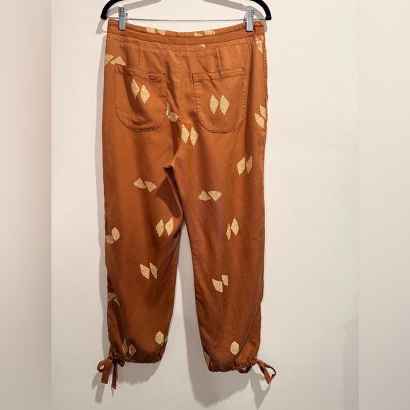 Pilcro Anthropologie Lyocell Cropped Tie Front Pants 26 Lightweight Spring NWT - Picture 2 of 7